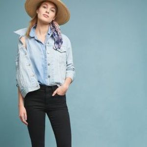 Pilcro high rise black skinny denim